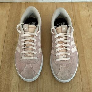 Adidas Pink Suede Court Sneaker 9.5